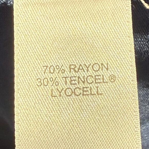 J.Jill slate blue button front long sleeve tunic blouse - women's large - Picture 7 of 9